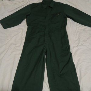 VTG Riverside Perma-Neat Mechanics Work Chore Coveralls Talon Zip USA Green
